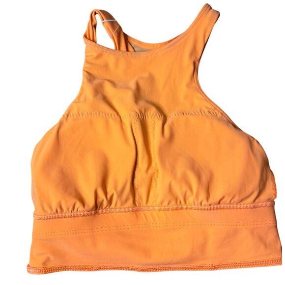 Lululemon Mesh-Back Train Bra Size 2 Medium Support A Cup or B Cup W2D30S Orange - Picture 9 of 13